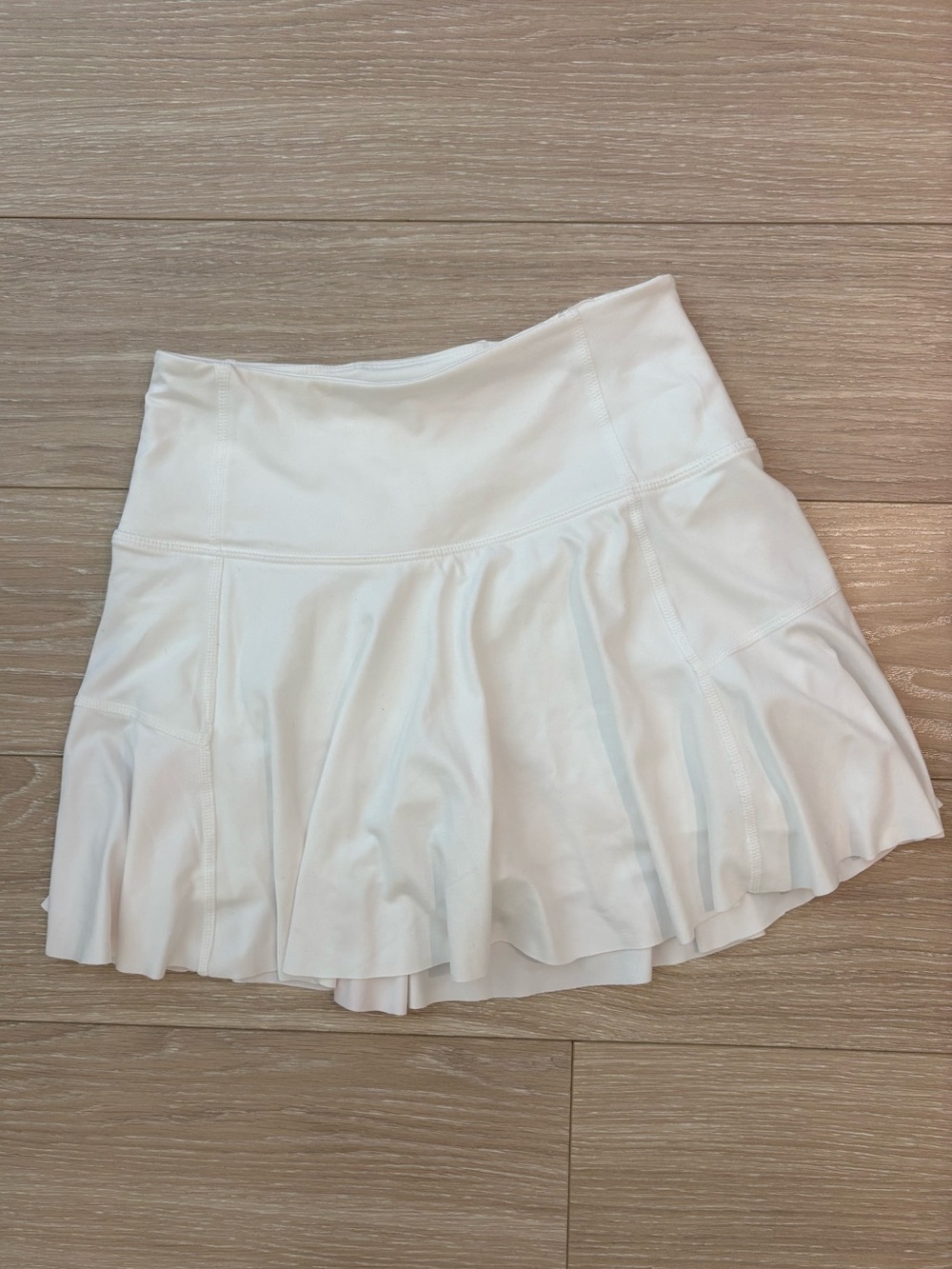 Free People White Circle Skater Mini Skirt